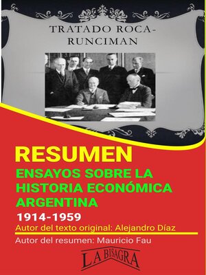 cover image of Resumen de Ensayos Sobre la Historia Económica Argentina, 1914-1959